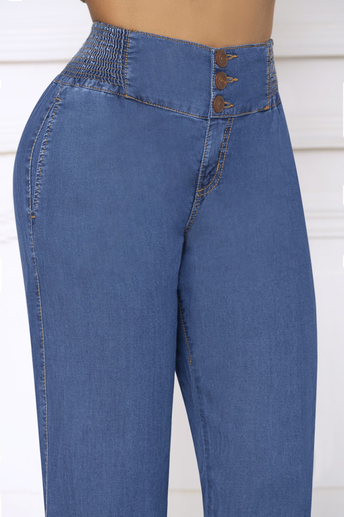 Pantalón Chambray Wide Leg Ref 2138
