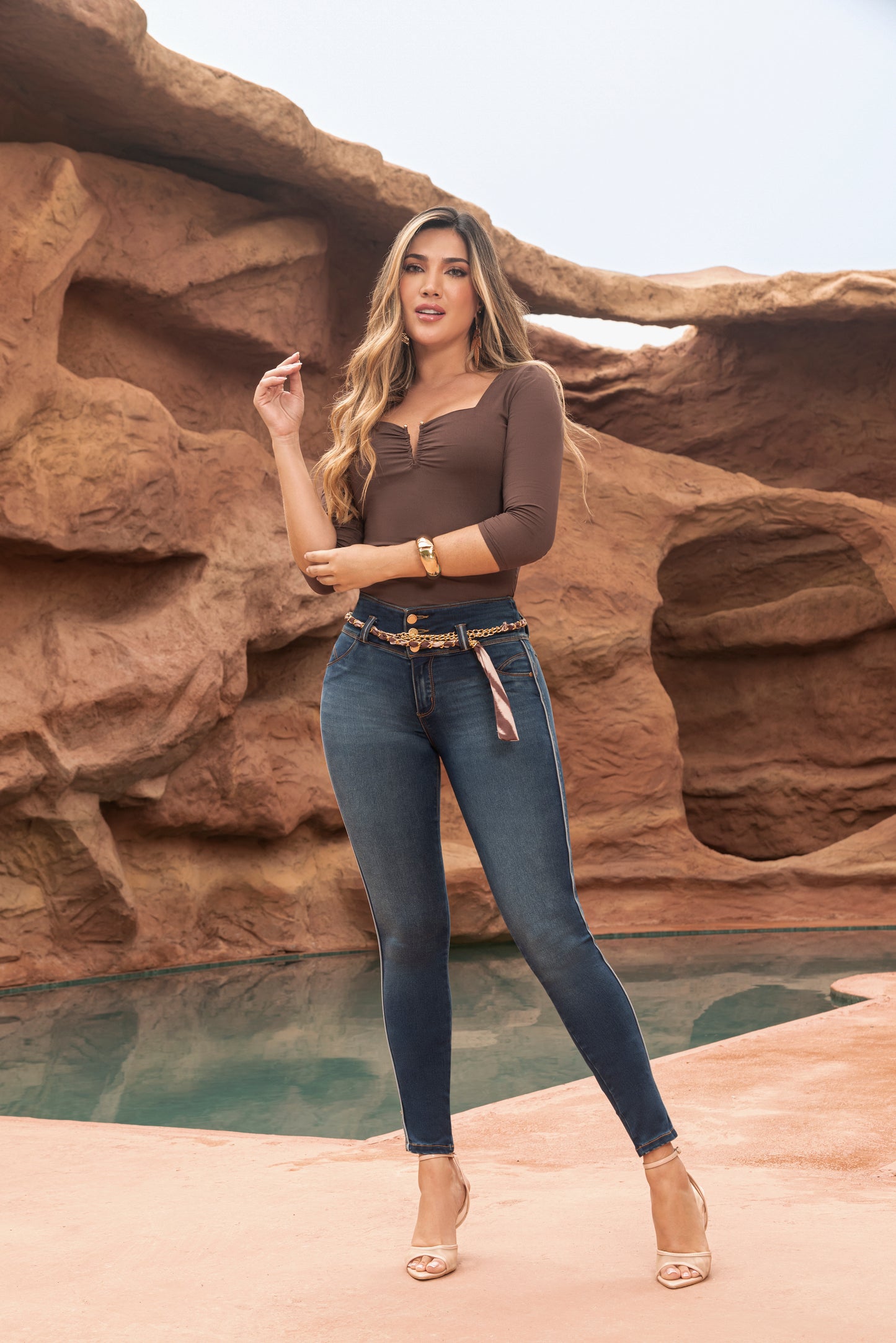 Jean Push Up Piel Durazno Ref 1975