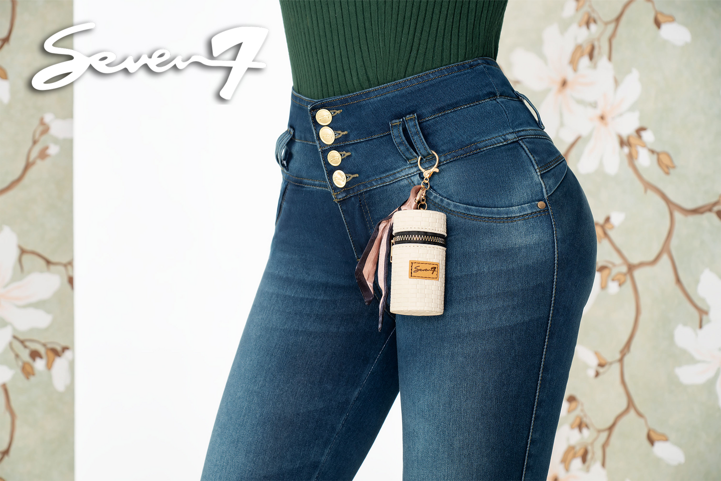 Jean Pretina Alta Control Abdomen Con Faja - Bota Tubo Tobillero Ref 1725